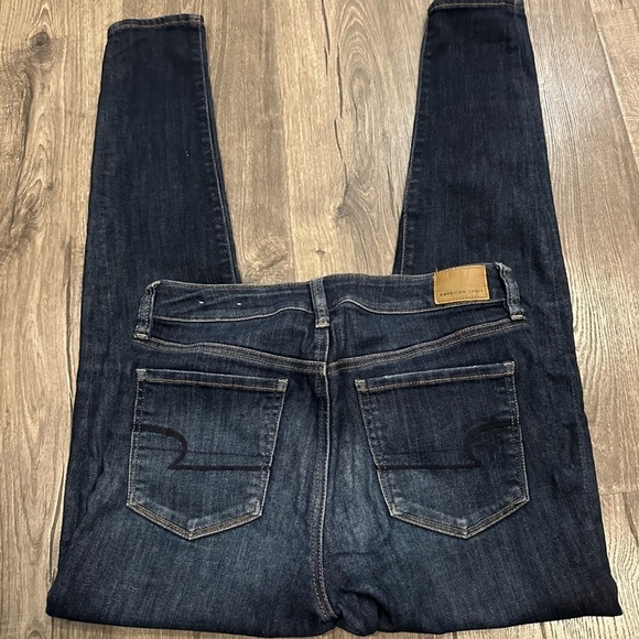 American Eagle Womens Jeans Next Level Stretch 8 L Medium Wash Hi Rise Jegging - Picture 1 of 11